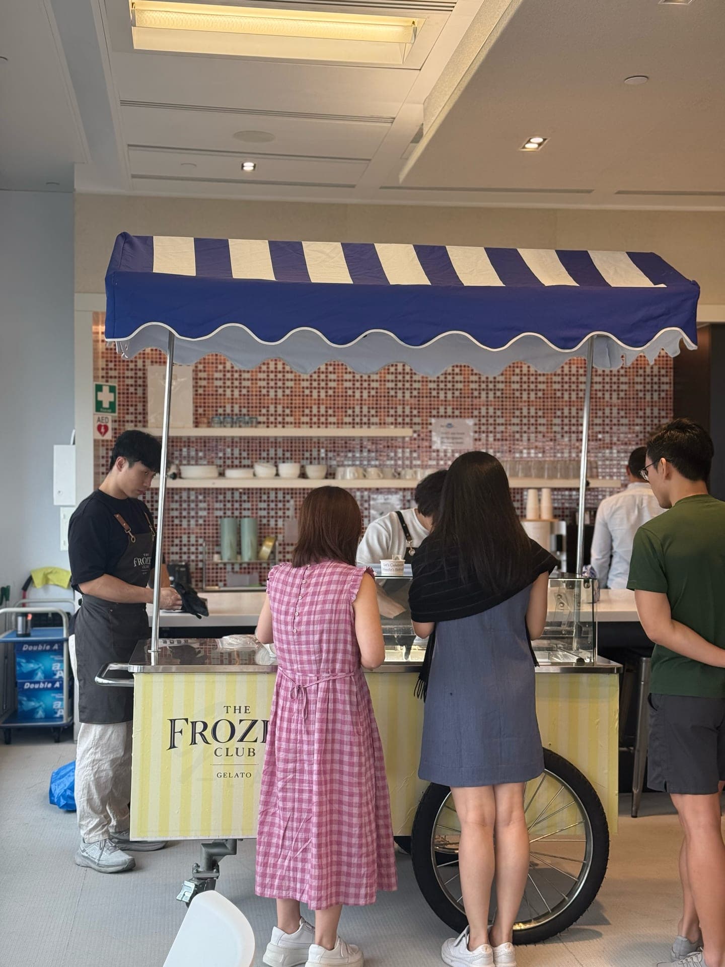 Premium gelato catering at LinkedIn corporate event in Hong Kong