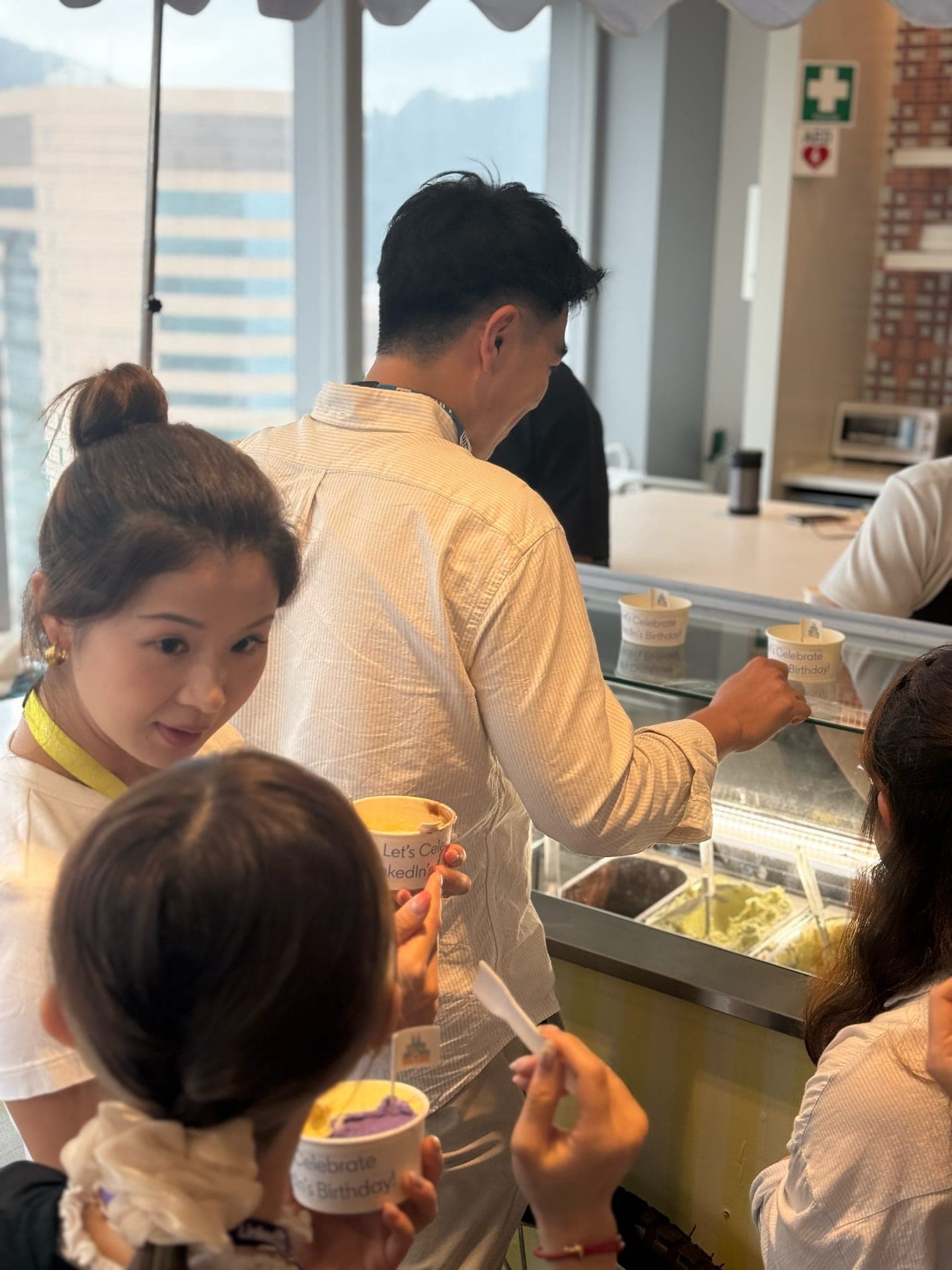 Premium gelato catering at LinkedIn corporate event in Hong Kong