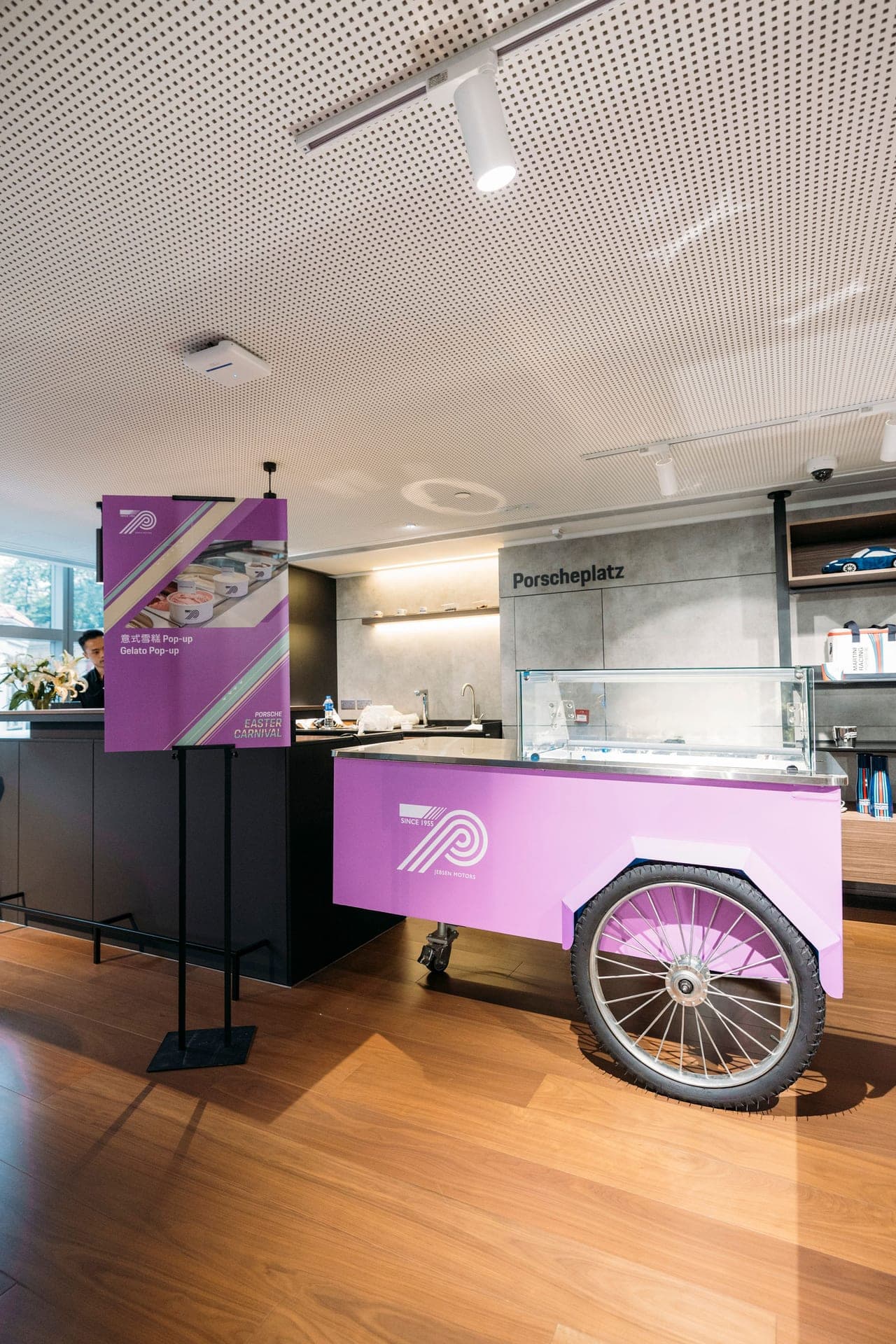 Premium gelato catering at Porsche corporate event in Hong Kong