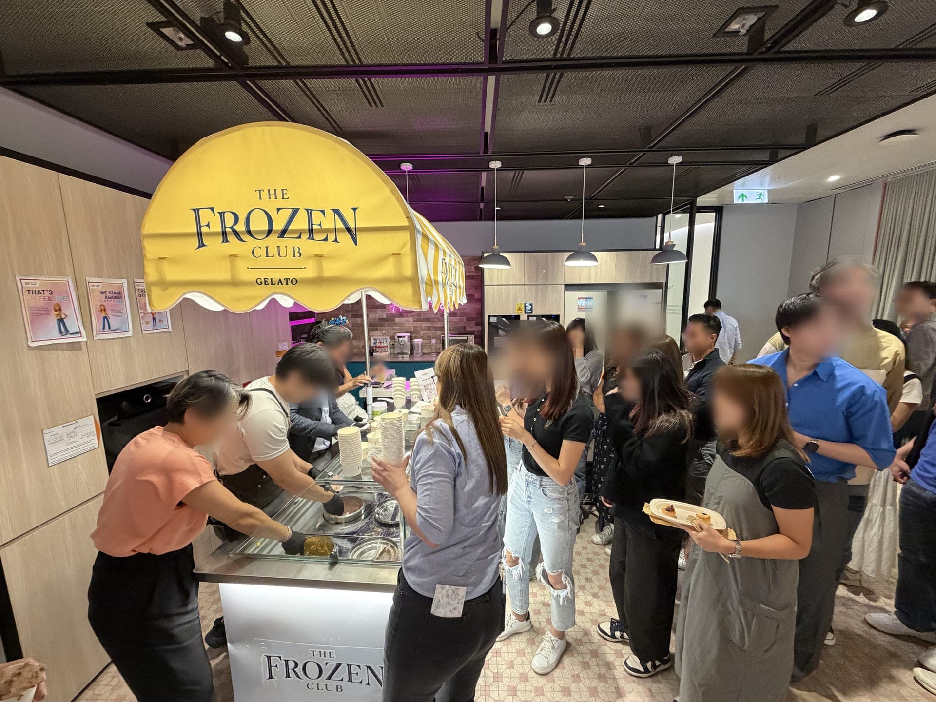 Premium gelato catering at WeLab corporate event in Hong Kong